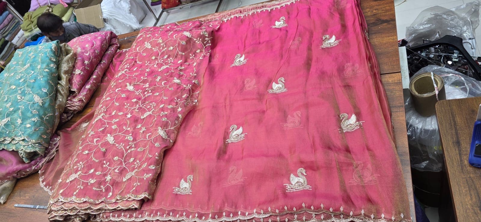 Rabbit Tissue Saree